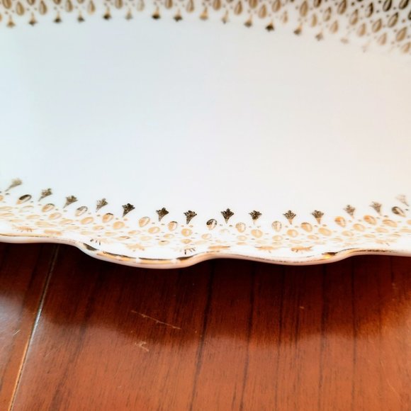 Antique Queen Anne 'Duchess Raindrops' Sugar Bowl & Saucer, Tray Bone China - Picture 4 of 8